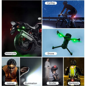 2 pieces Waterproof Strobe LED Light for Motorcycle Car Bike